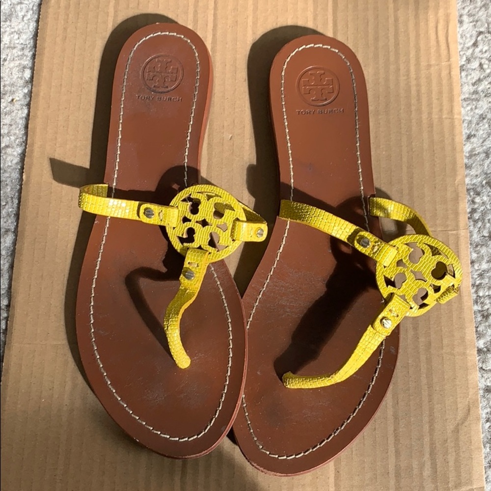 Tory Burch Yellow Miller Thong Flip Flop Sandal 8